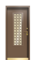 Дверь Termo Ral 8025 Securemme 1116 вид внутри