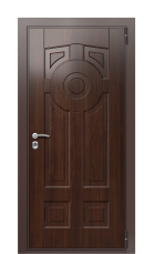 Дверь TermoWood Ral 8017 Палисандр 1081 вид снаружи