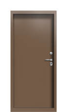 Дверь Termo Ral 8025 Кале 470 вид внутри