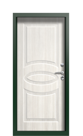 Дверь TermoPlus Woodline белая эмаль F006