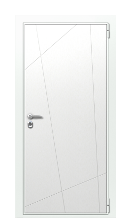 Входная дверь TermoWood Ral 9003 Милк 122