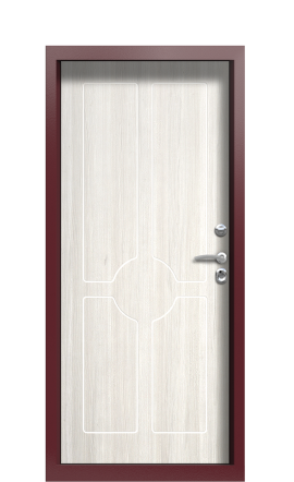 Дверь TermoPlus Ral 3005 Белая эмаль 1452
