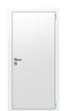 Дверь TermoWood Ral 9003 Terma Premium Белый глянец 2584 вид снаружи