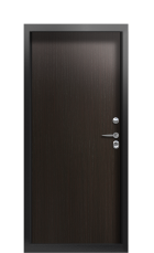Дверь Termo Ral 9005 Decoline Premium Венге бонобо 2554 вид внутри