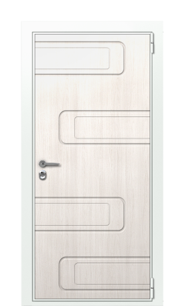 Дверь TermoWood Ral 9003 Граб белый 1028