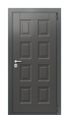 Дверь TermoWood Ral 7043 Grey matt 1380