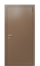 Дверь TermoPlus Ral 8025 Палисандр 1163 вид снаружи