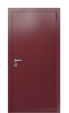 Дверь TermoPlus Ral 3005 Темно-красный 1164 вид снаружи
