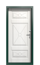 Дверь Termo Ral 6005 Белое дерево 1251 вид внутри