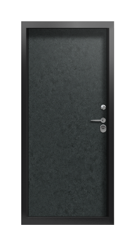 Дверь TermoWood Ral 9005 Terma Premium Черный гранит 2570