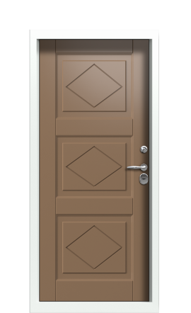Дверь TermoWood Ral 9003 Ral 8025 1507