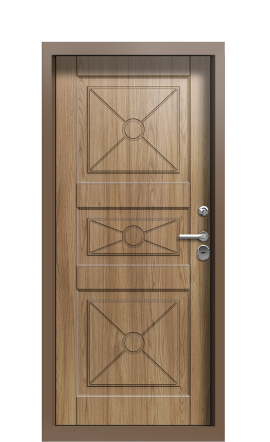 Входная дверь TermoWood Ral 9005 Графитовое дерево 272