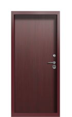 Дверь Termo Ral 3005 Woodline Темно-красный 2585 вид внутри