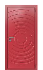 Дверь TermoWood Ral 3031 Collori Ral 3031 2643 вид снаружи