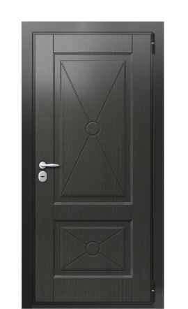 Дверь TermoWood Ral 9005 Графитовое Дерево 273