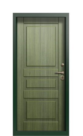 Дверь TermoWood Woodline темно-зеленое patina