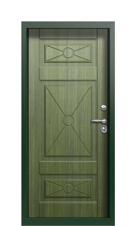 Дверь TermoPlus Patina Тёмно зелёное 451