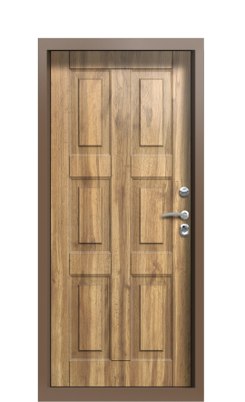 Дверь TermoPlus Decoline Premium Греческий платан F008 Багет F008 Bronze Ral 8025