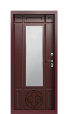Дверь Termo Ral 3005 Woodline Темно-красный  2688 вид внутри