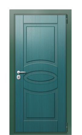 Дверь TermoWood Ral 6028 Темно-синяя 1395