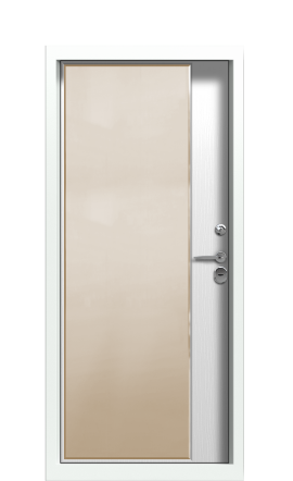Дверь TermoPlus Ral 9003 Terma Premium Ледяной Дождь 2575