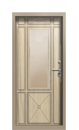 Дверь TermoWood Ral 1019 Сатиновое дерево 1190