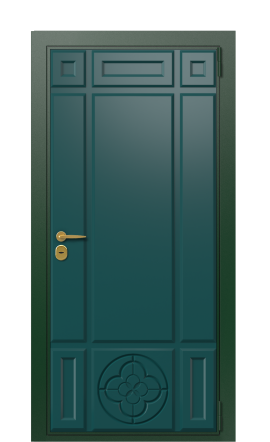 Дверь TermoWood Patina Зелёное Сукно 673