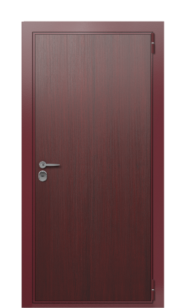 Дверь TermoWood Ral 3005 Woodline Темно-красный 2691