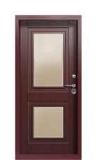 Дверь Termo Ral 3005 Woodline Темно-красный  2691 вид внутри