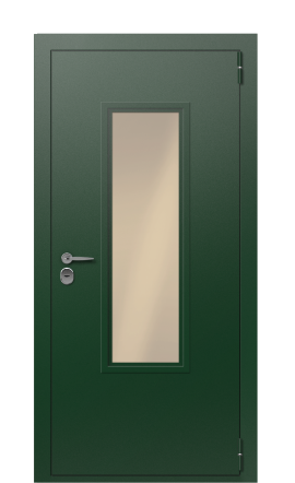 Дверь TermoPlus Patina Woodline Темно-зеленое 2620