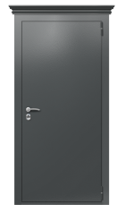Дверь TermoPlus Ral 7043 Арктическая береза 847 вид снаружи