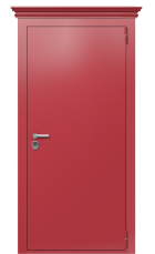 Дверь TermoPlus Ral 3031 Пепельный 226 вид снаружи