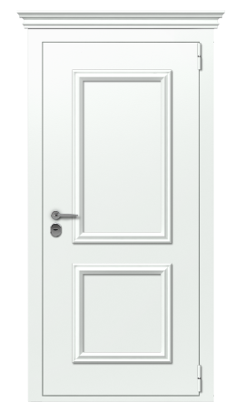 Дверь TermoPlus Ral 9003 Terma Premium Ледяной Дождь 2703
