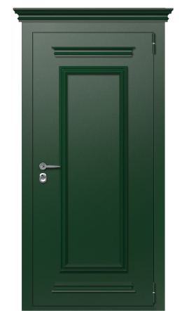 Дверь TermoPlus Patina Woodline Темно-Зеленое 2681