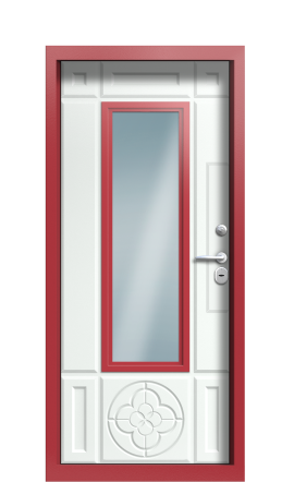 Дверь TermoWood Ral 3031 RAL 9003 1302