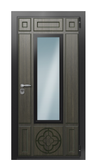 Дверь TermoWood Ral 9005 Венге 223 вид снаружи