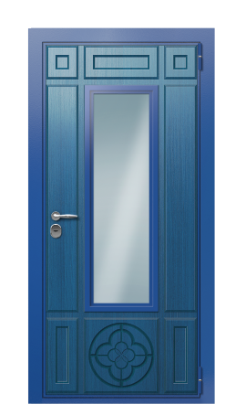 Дверь TermoWood Ral 5005 Тёмно Синяя 222