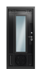 Дверь Termo Patina Ral 9005 1407 вид внутри