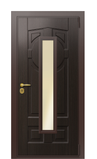 Дверь TermoWood Tobacco Темно-красный 1422 вид снаружи