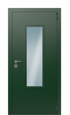 Дверь TermoPlus Patina Ral 9005 1407 вид снаружи