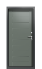 Дверь Termo Ral 7043 Ral 7009 850 вид внутри