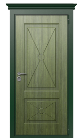 Дверь TermoWood Patina Woodline Темно-Зеленое 2644