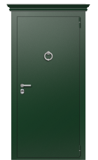 Дверь Termo Гладкая patina карниз молоток вид снаружи