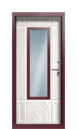 Входная дверь TermoWood Ral 8025 Дуб Светлый 267