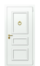 Дверь TermoPlus Ral 9003 Белое Дерево 448 вид снаружи