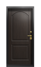 Дверь Termo Ral 9005 Венге 447 вид внутри
