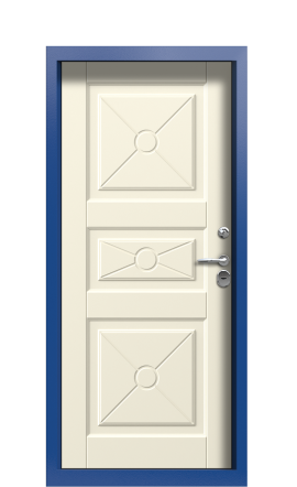 Дверь TermoWood Ral 5005 Слоновая кость 1517