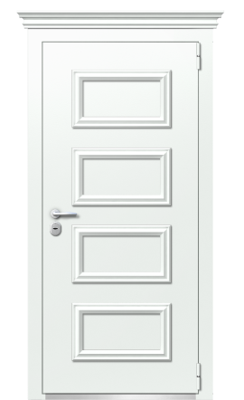 Дверь TermoPlus Ral 9003 Белая эмаль 517