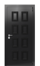 Дверь TermoPlus Ral 9005 Венге 529 вид снаружи