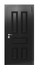 Дверь TermoPlus Ral 9005 Венге 530 вид снаружи